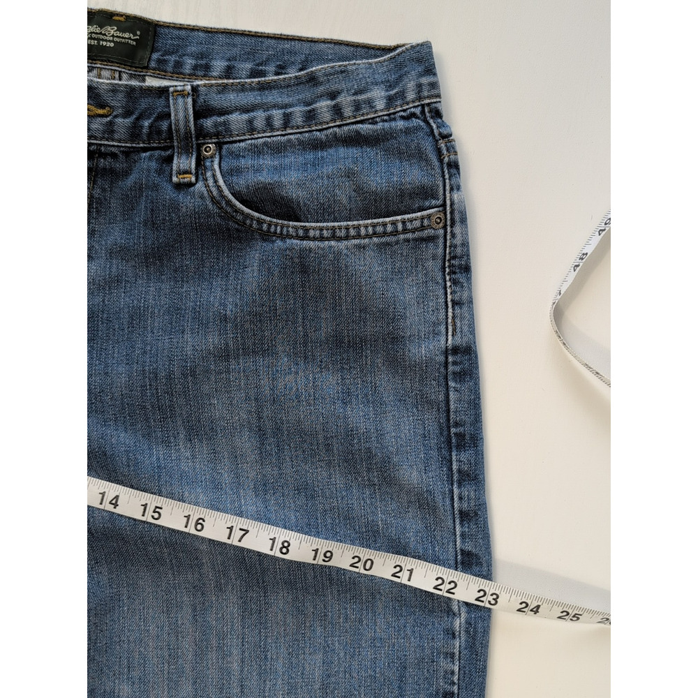 Eddie Bauer Straight Leg Jeans Men 34x30 Blue Denim Original Fit 100% Cotton - Picture 10 of 16
